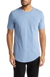 Goodlife Sunfaded Slub Cotton T-shirt In Riverside Blue