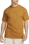 Nike Premium Essential Cotton T-shirt In Desert Ochre