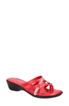 Tuscany By Easy Street® Aldina Sandal In Red