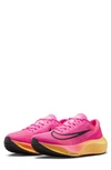 Nike Zoom Fly 5 Road Running Shoe In Hyper Pink/ Laser Orange