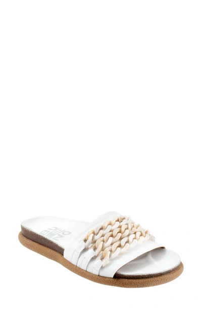 Bueno Emelia Slide Sandal In White