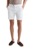 Reiss Wicket Stretch Cotton Shorts In White