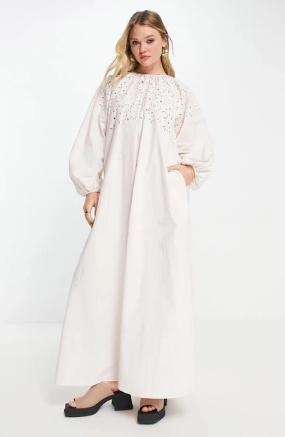 sachin and babi light blue dress Button-front Eyelet Embroidery Dress - Dark khaki green - Ladies main image 0
