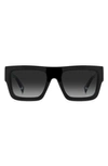 Missoni 53mm Rectangular Sunglasses In Black/ Grey Shaded