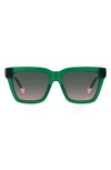 Missoni 55mm Rectangular Sunglasses In Green