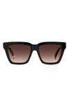 Missoni 55mm Rectangular Sunglasses In Black