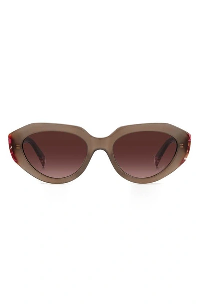 Missoni 53mm Round Sunglasses In Brown