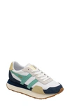 Gola Indiana Sneaker In White/ Navy/ Aruba