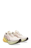 Asics Novablast 3 Running Shoe In Cream/ Fawn