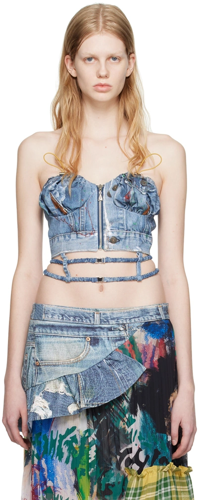 Andersson Bell Blue Arina Tube Top
