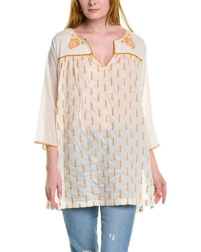 Pink Chicken Jade Cover-up Tunic In White