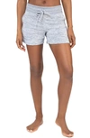90 Degree By Reflex Hacci Knit Shorts In Heather Grey