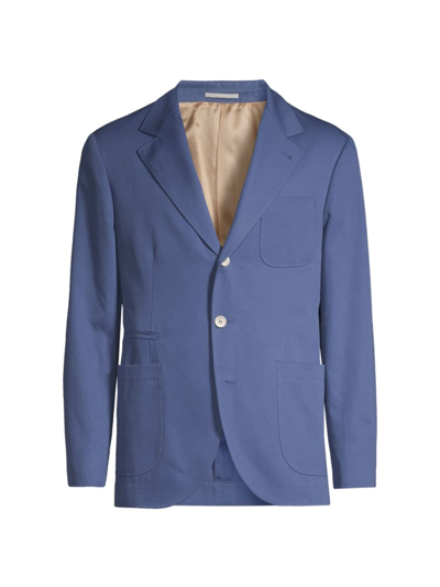 Brunello Cucinelli Decostruita Blazer In Ink Blue