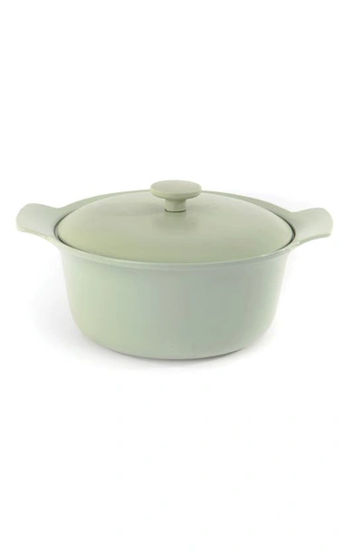 Berghoff Green Cast Iron 4.4 Quart Covered Stockpot In Multi