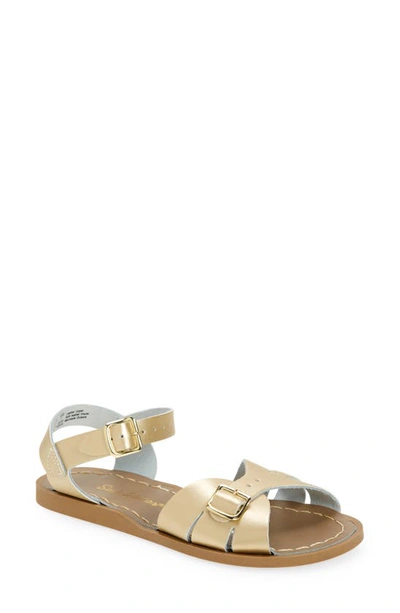 Salt Water Sandals By Hoy Kids' Classic Waterproof Sandal In Gold