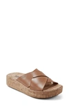 Earth Scout Platform Slide Sandal In Light Natural