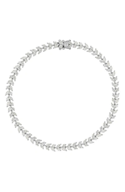 Bony Levy Getty Diamond Floral Tennis Bracelet In 18k White Gold