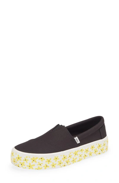 Toms Alpargata Fenix Platform Sneaker In Black Floral