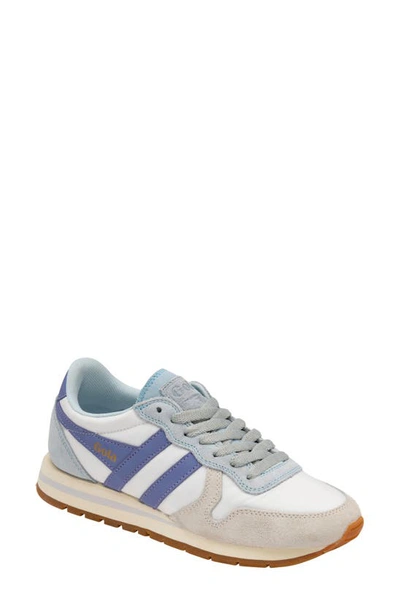Gola Daytona Chute Sneaker In Off White/ Ice Blue/ Lavender