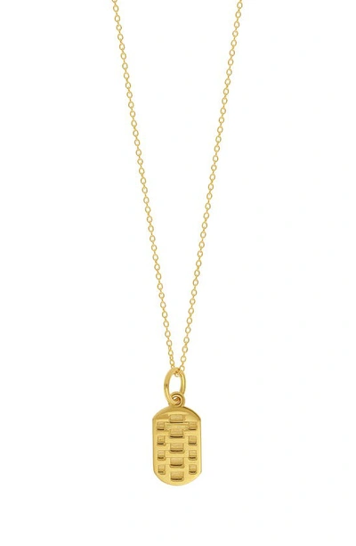 Bony Levy 14k Gold Dog Tag Pendant Necklace In 14k Yellow Gold
