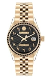 Philipp Plein Women's Date Superlative Gold Ion-plated Bracelet Watch 34mm In Multi