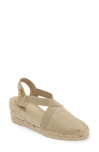 Toni Pons 'ter' Slingback Espadrille Sandal In Pedra/ Stone