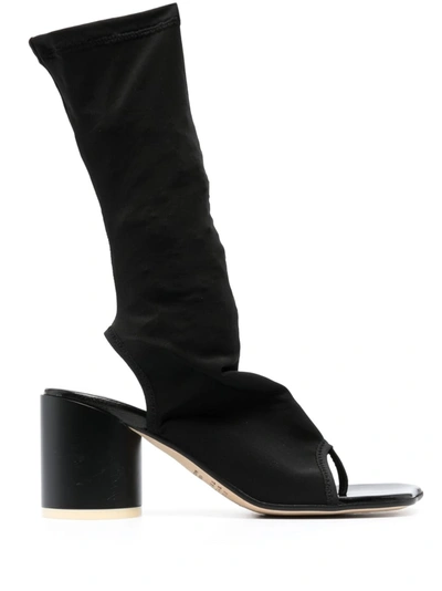 Mm6 Maison Margiela Slip-on Sock Boots In Black
