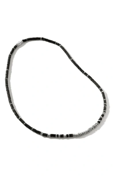 John Hardy Heishi Beaded Necklace In Black