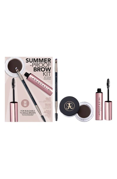 Anastasia Beverly Hills Summer-proof Brow Kit (limited Edition) Usd $48 Value In Ebony