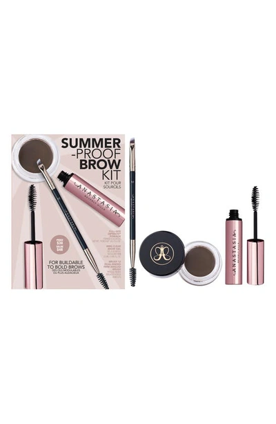 Anastasia Beverly Hills Summer-proof Brow Kit (limited Edition) Usd $48 Value In Dark Brown