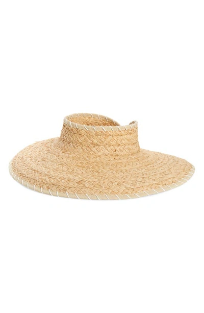 L*space Del Mar Packable Straw Visor In Natural