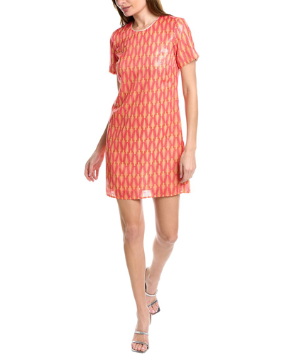 Donna Morgan Sequin Shift Dress In Pink