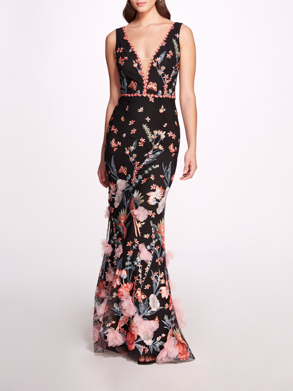 marchesa evening dresses sale