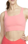 Nike Women's Zenvy Medium-support Padded Longline Sports Bra In Pink