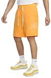 Nike Men's  Sportswear Alumni Woven Flow Shorts In Sundial/white