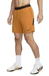 Nike Men's Dri-fit Flex Rep Pro Collection 8" Unlined Training Shorts In Orange