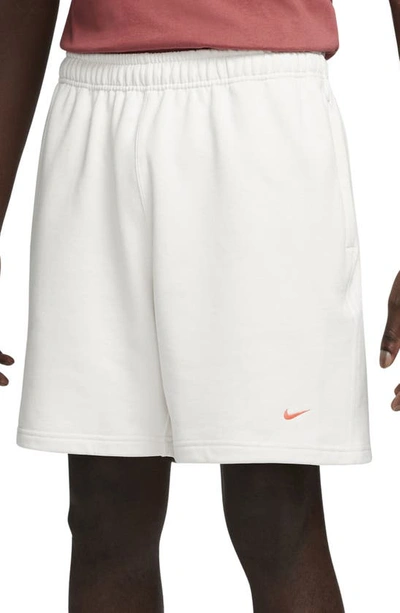 Nike Men's Solo Swoosh French Terry Shorts In Grey