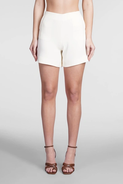 Mvp Wardrobe Kennet Shorts In Beige Polyester In White