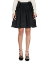 Msgm Knee Length Skirt In Black