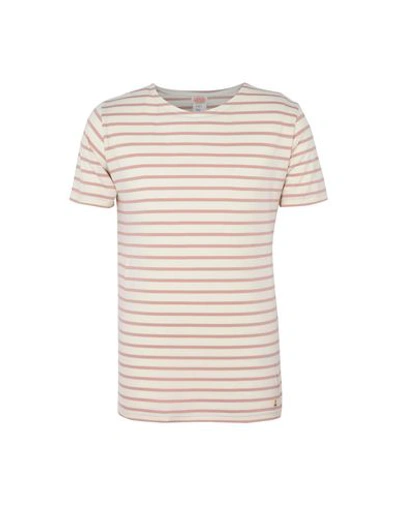 Armor-lux T-shirts In Pale Pink