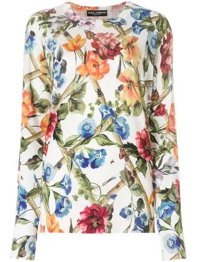 Dolce & Gabbana Floral Print T-shirt - Multicolour