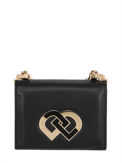 Dsquared2 Dd Logo Leather Mini Shoulder Bag, Black | ModeSens