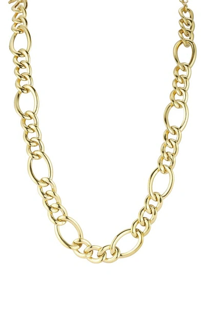 Chloe & Madison Mixed Link Chain Necklace In Gold