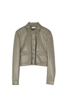 Simkhai Donna Vegan Leather Jacket In Olivine