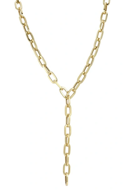 Chloe & Madison Oval Chain Y-necklace In Gold