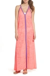 Pitusa Inca Cover-up Maxi Sundress In Hot Pink