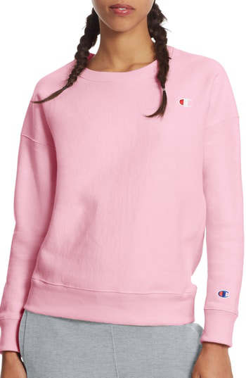 candy pink champion hoodie