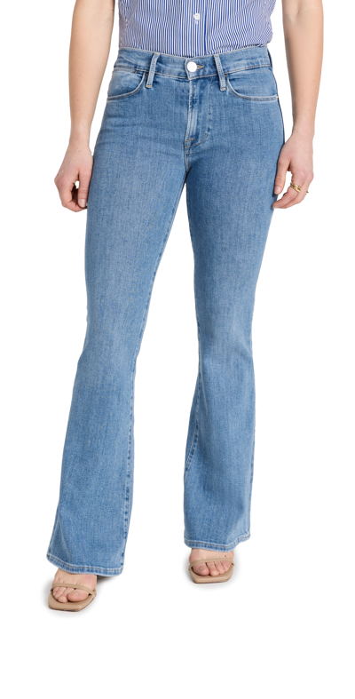 Frame Le Pixie Petite High Flare Jeans In Samson