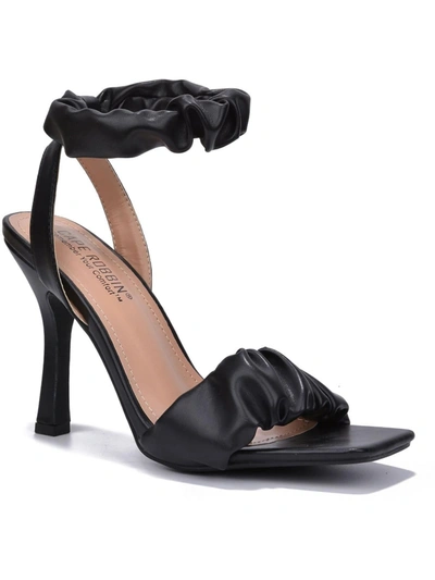 Cape Robbin Opale Womens Faux Leather Dressy Slingback Sandals In Black