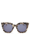 Pared Eyewear Women's Pools & Palms Oversized Cat Eye Sunglasses, 50mm In Tortoise/gray